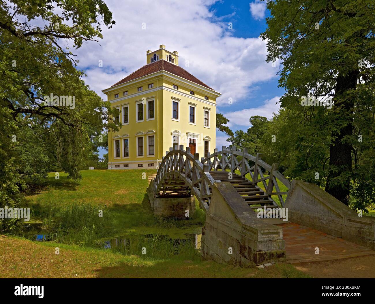 Castello Di Luisium Vicino A Dessau, Sassonia-Anhalt, Germania, Foto Stock