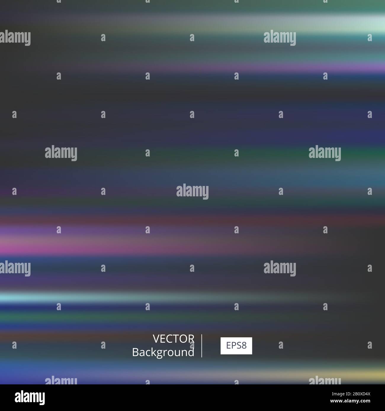 Sfondo astratto a righe colorate e sfocato. L'illustrazione del vettore EPS8 include campioni di pattern. Illustrazione Vettoriale
