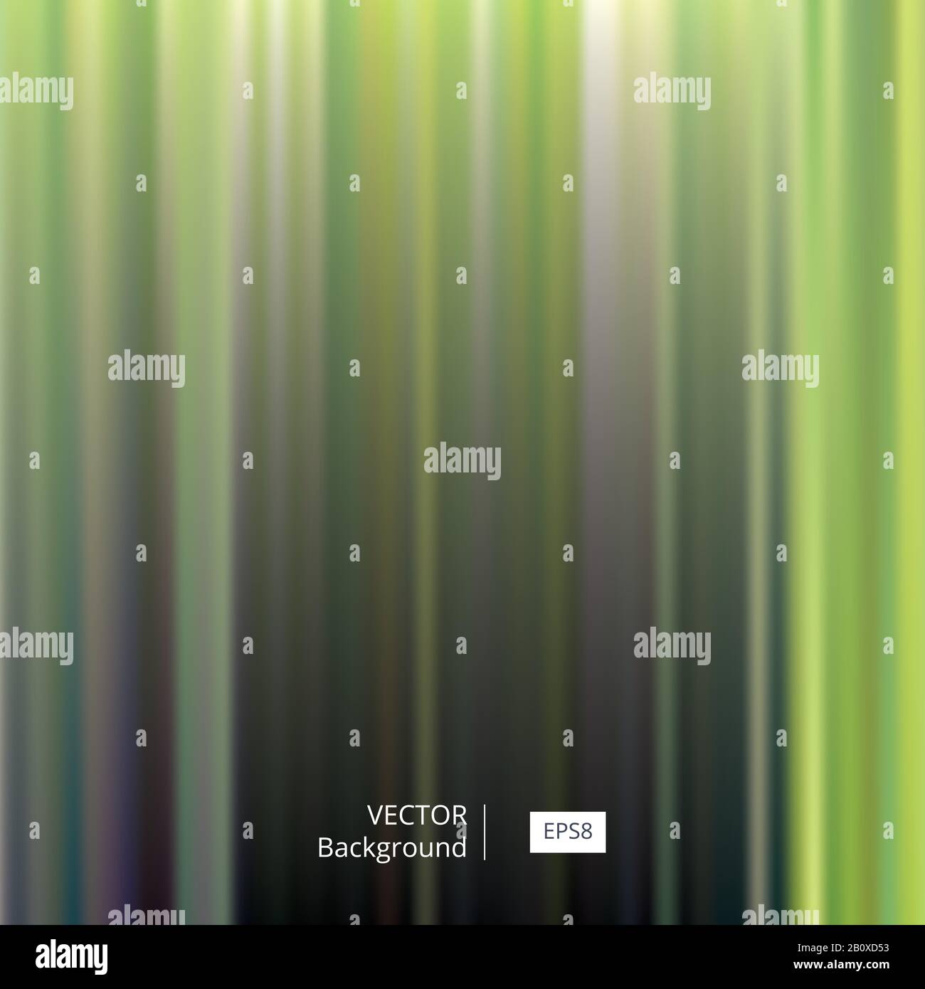 Verde striato e sfocato sfondo astratto. L'illustrazione del vettore EPS8 include campioni di pattern. Illustrazione Vettoriale