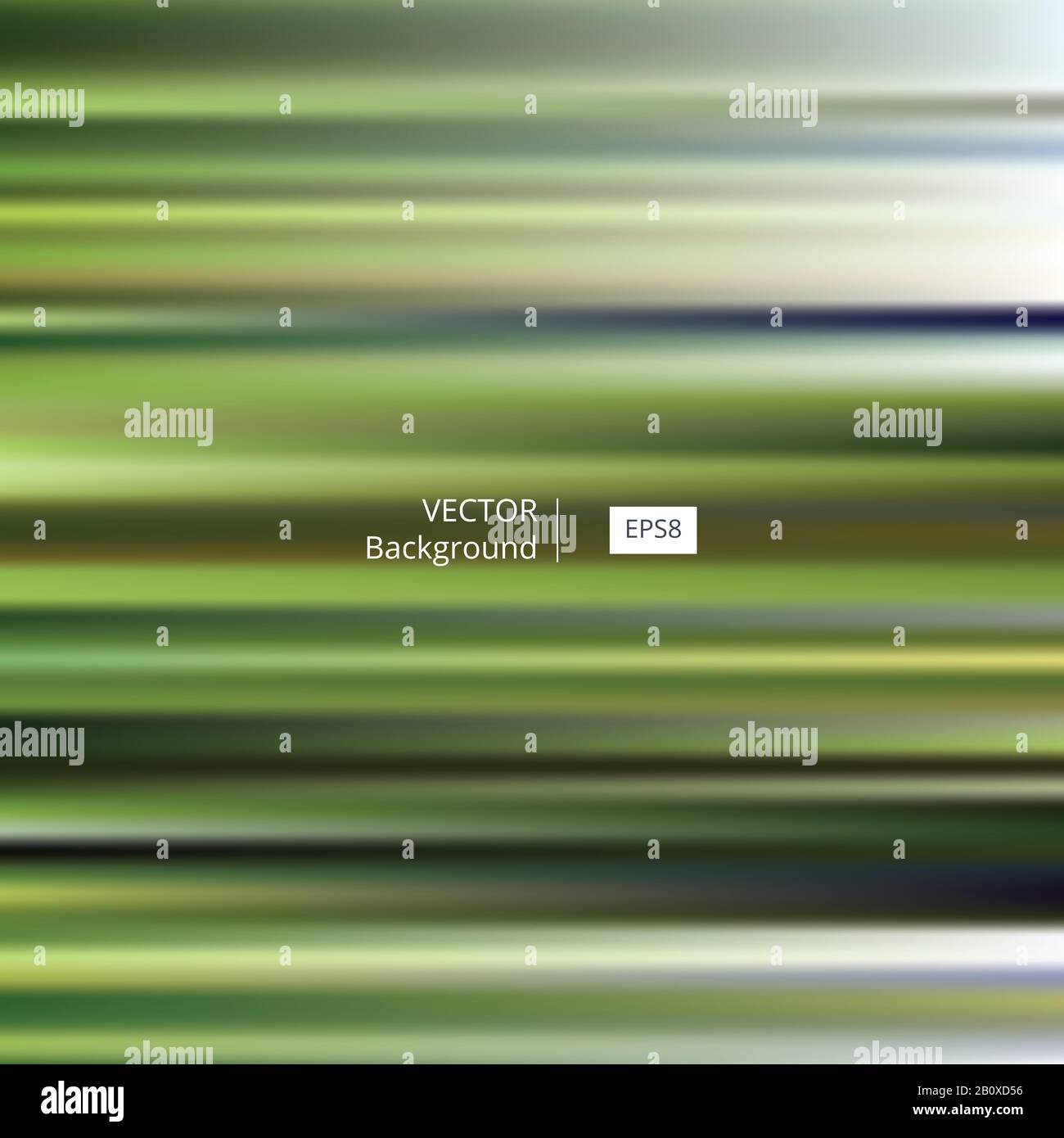 Verde striato e sfocato sfondo astratto. L'illustrazione del vettore EPS8 include campioni di pattern. Illustrazione Vettoriale