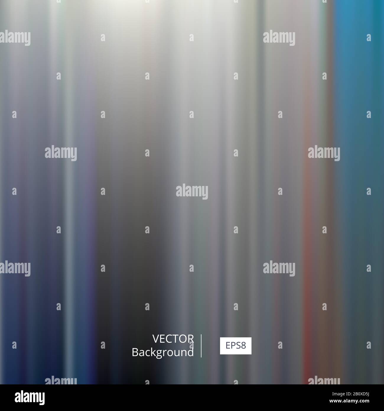 Sfondo astratto a righe colorate e sfocato. L'illustrazione del vettore EPS8 include campioni di pattern. Illustrazione Vettoriale