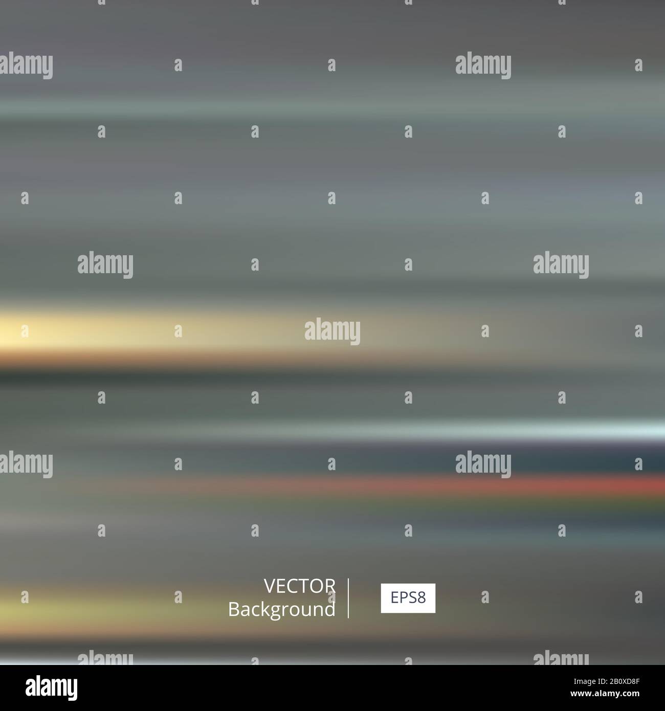 Sfondo astratto a righe colorate e sfocato. L'illustrazione del vettore EPS8 include campioni di pattern. Illustrazione Vettoriale