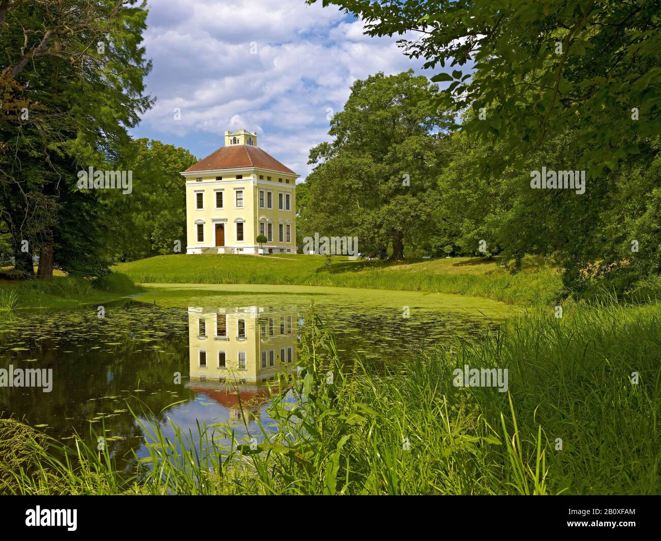 Castello Di Luisium Vicino A Dessau, Sassonia-Anhalt, Germania, Foto Stock