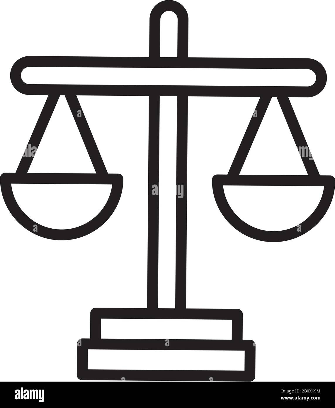 Equilibrio di scala con sollevamento pesi Illustrazione Vettoriale