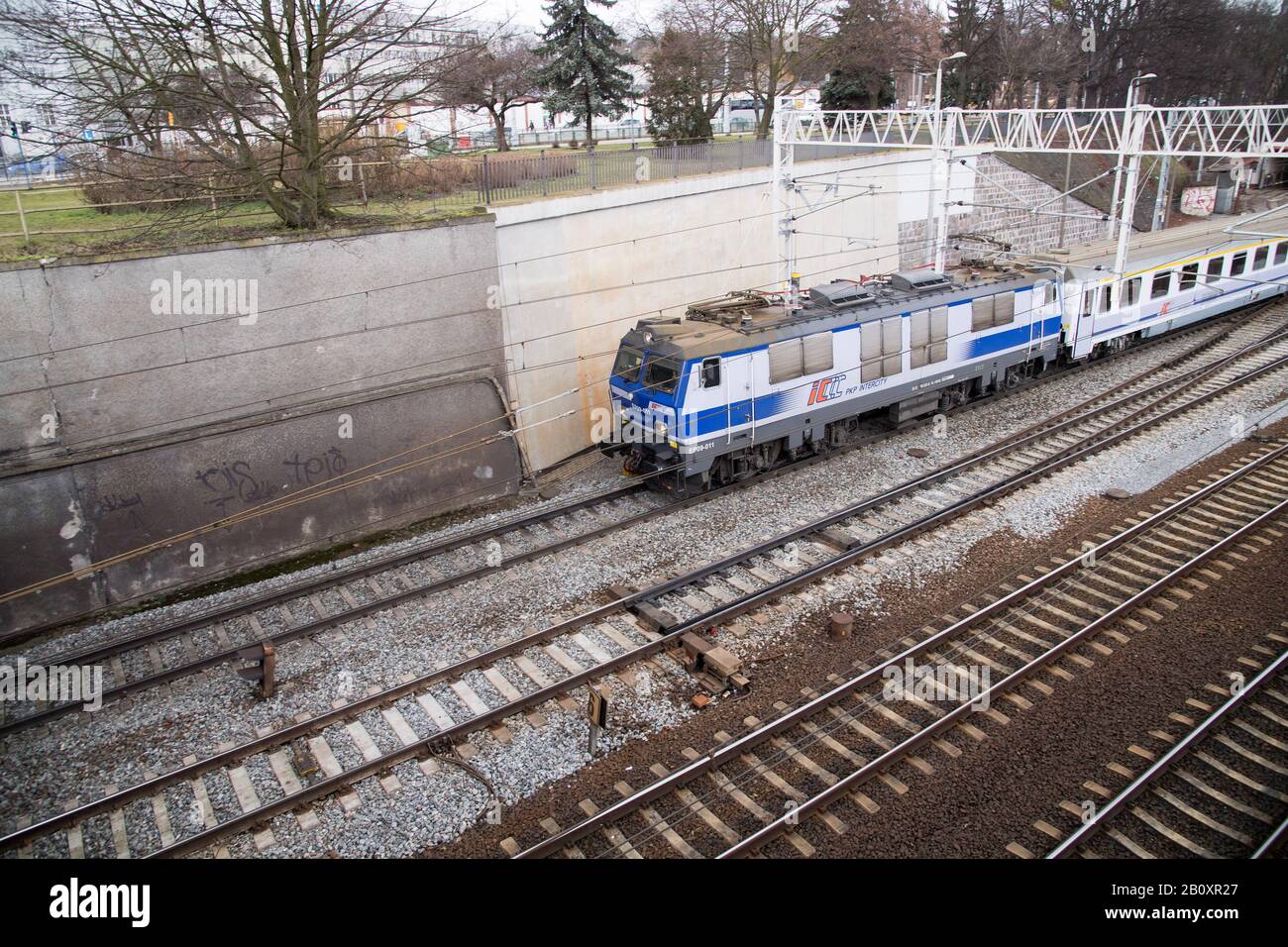 Treno A Danzica, Polonia. Febbraio 19th 2020 © Wojciech Strozyk / Alamy Stock Foto Foto Stock