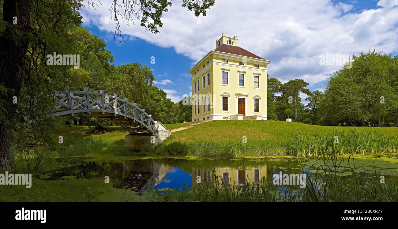 Castello Di Luisium Vicino A Dessau, Sassonia-Anhalt, Germania, Foto Stock