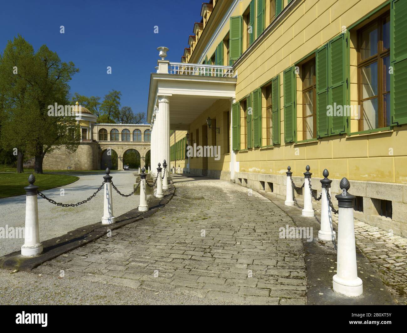 Ala Ovest Del Castello Di Sondershausen, Kyffhäuserkreis, Turingia, Germania, Foto Stock