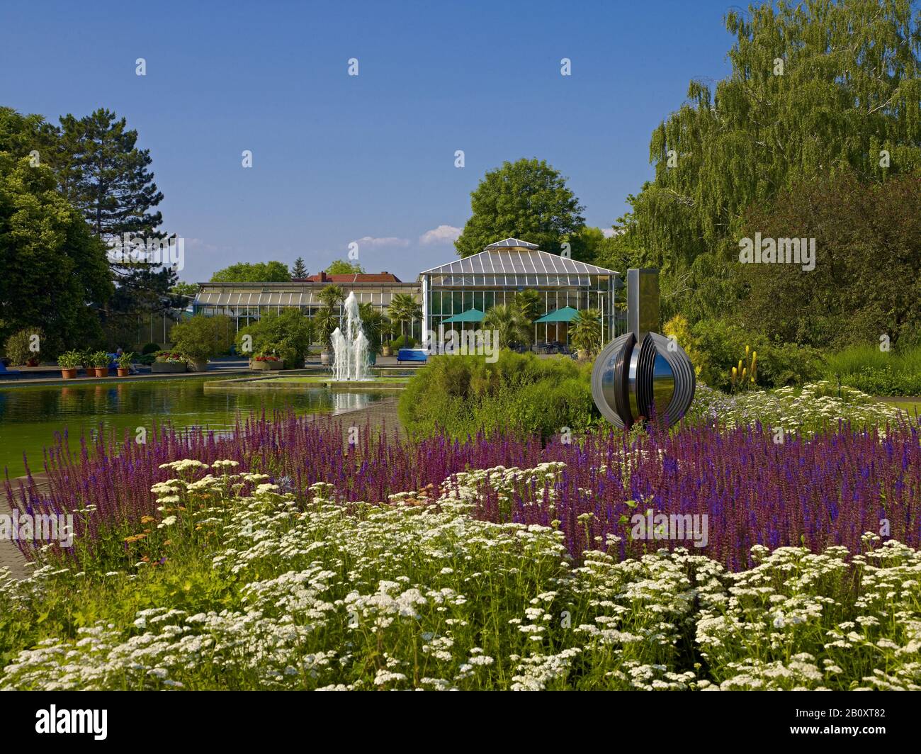 Serre di EGA a Erfurt, Turingia, Germania, Foto Stock