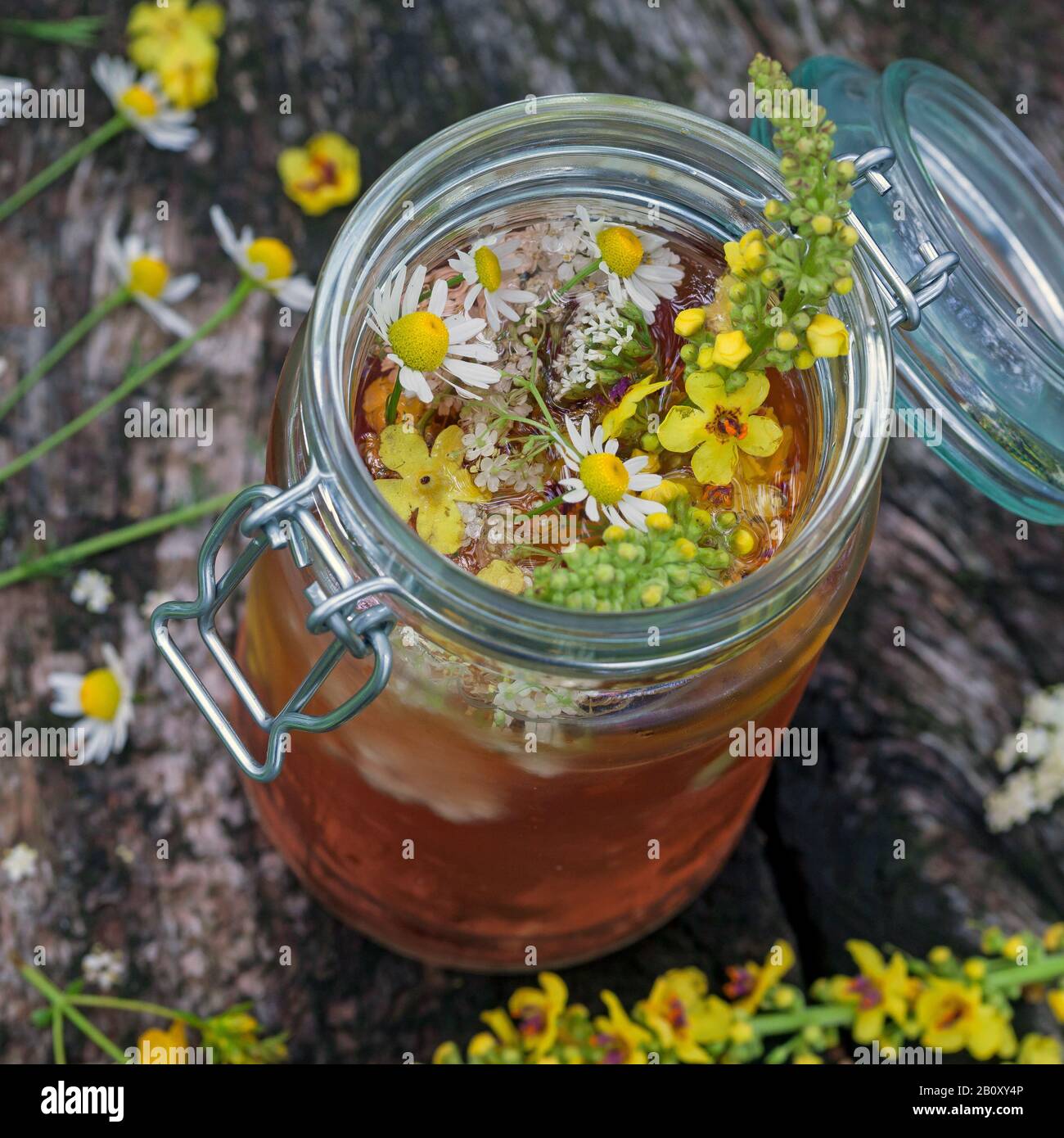 Vino rituale di mezza estate, Germania Foto Stock