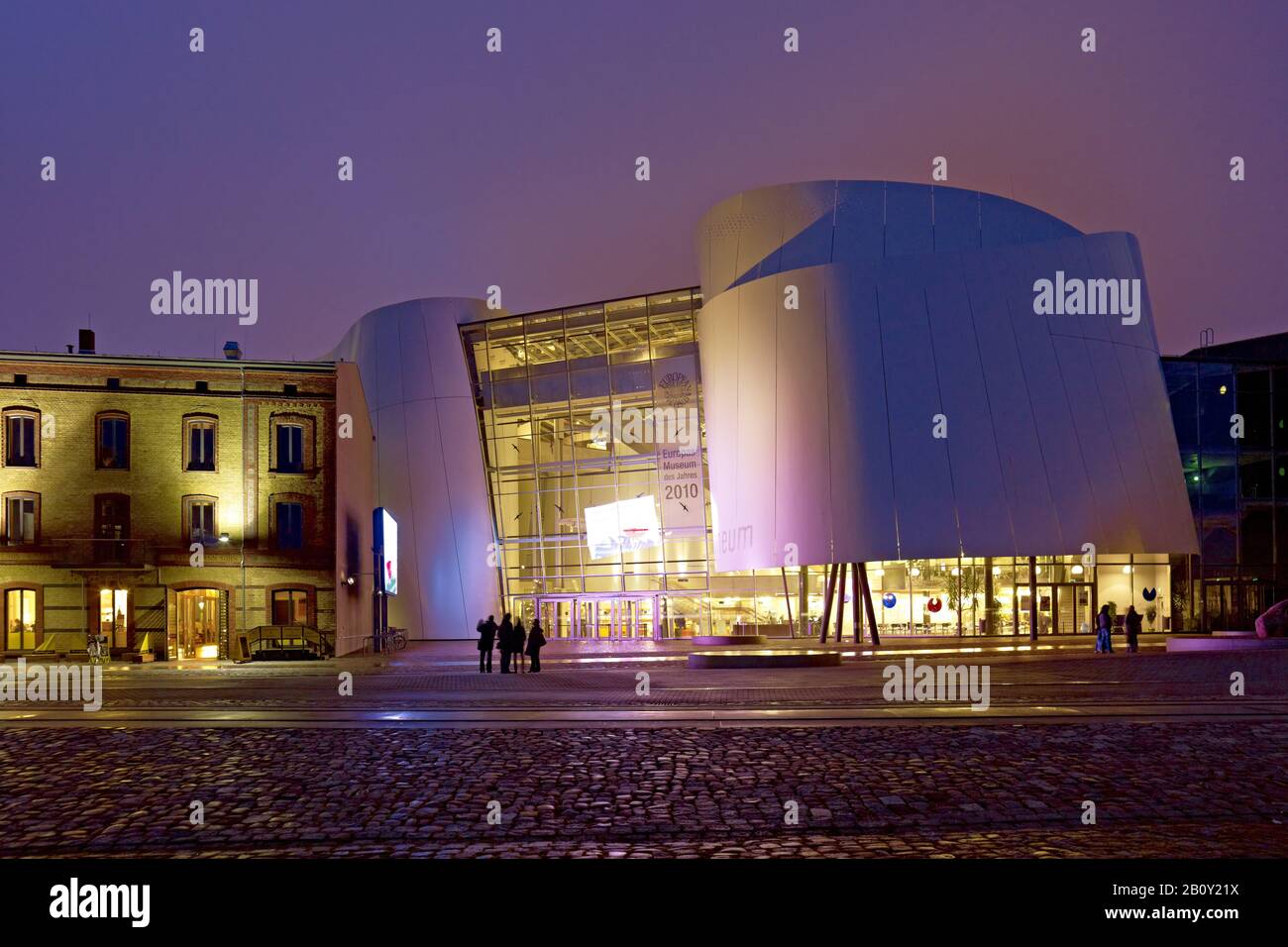 Ozeaneum A Stralsund, Meclemburgo-Pomerania Anteriore, Germania, Foto Stock