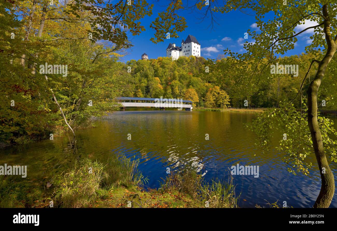 Burgk an der Saale Castle, Turingia, Germania, Foto Stock