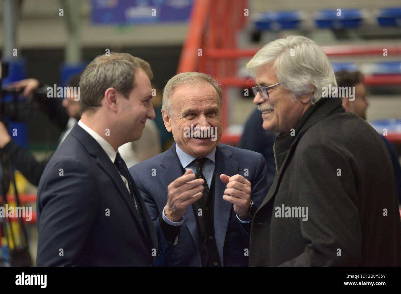 Nazionale italiana di basket Italia vs Russia al PalaBarbuto di Napoli. L'Italia batte, la Russia. , . Campionati Europei. (Foto Di Massimo Solimene/Pacific Press) Credit: Pacific Press Agency/Alamy Live News Foto Stock