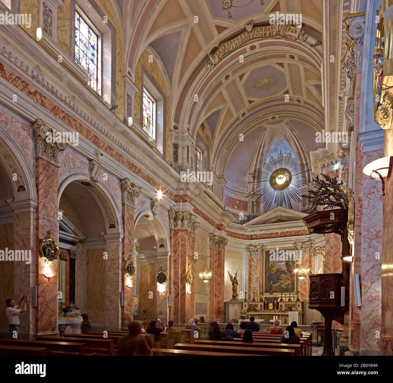 All'interno della chiesa del monastero nella vecchia Giaffa vicino a Tel Aviv, Israele, Medio Oriente, Foto Stock