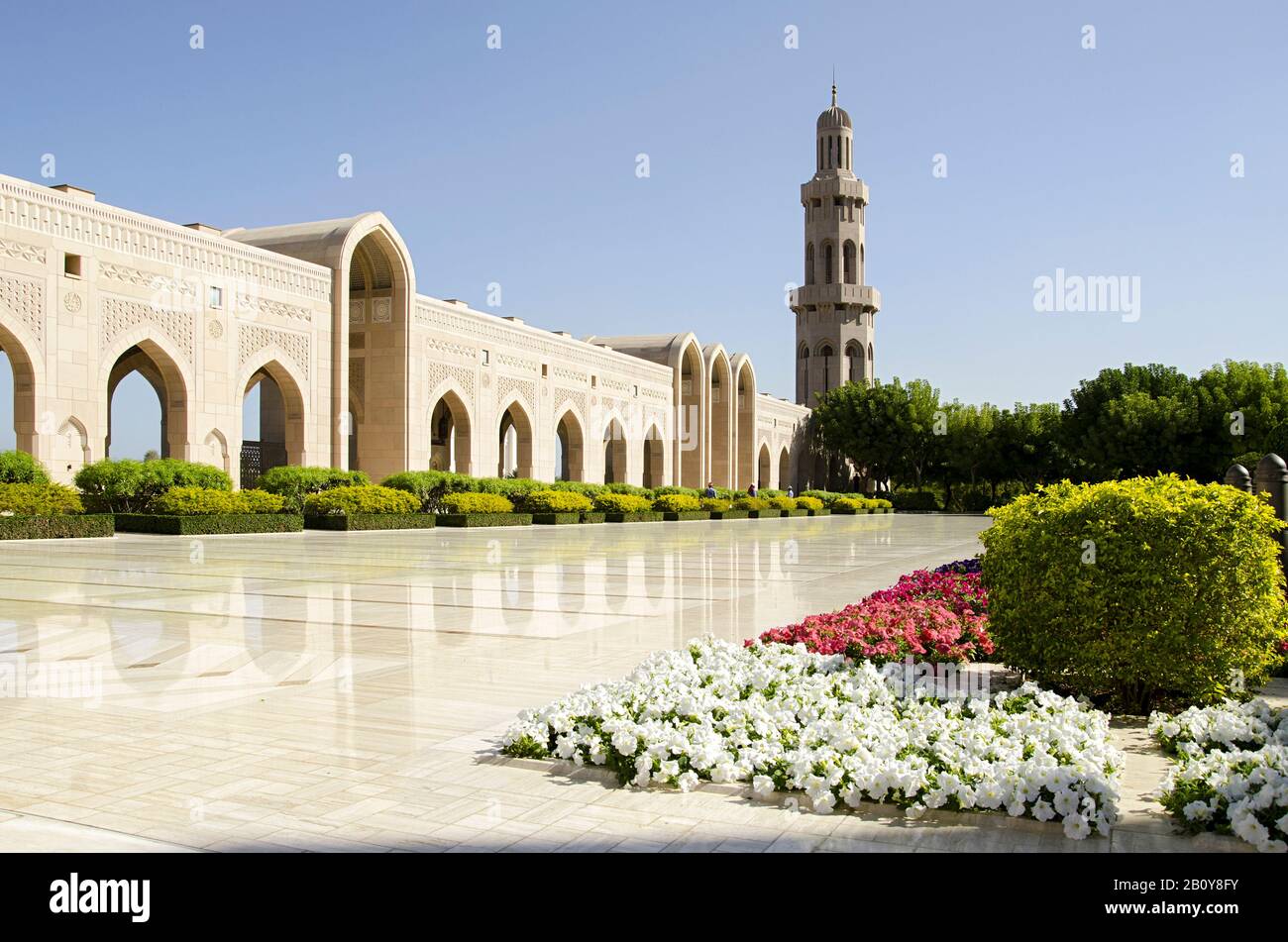 Grande Moschea Del Sultano Qaboos A Muscat, Oman, Foto Stock