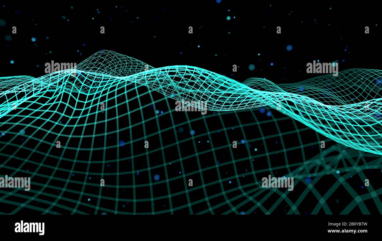 Rete di dati, illustrazione concettuale Foto Stock