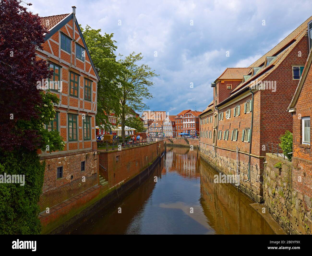 Museo Baumhaus E Magazzino Svedese Presso Il Porto Anseatico, Città Anseatica Di Stade, Bassa Sassonia, Germania, Foto Stock