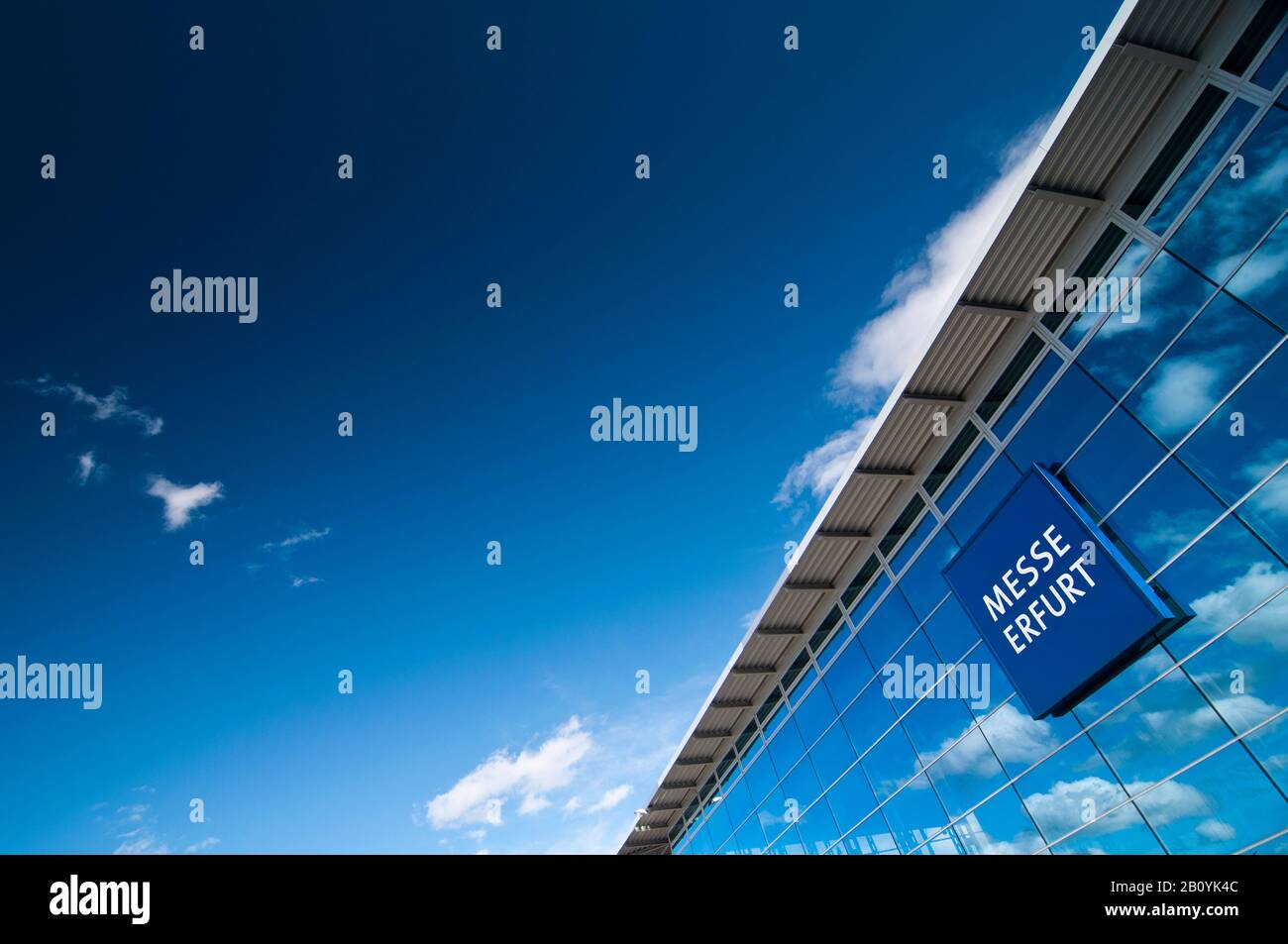 Sala espositiva, Erfurt exhibition centre, fair, Erfurt, Turingia, Germania, Foto Stock