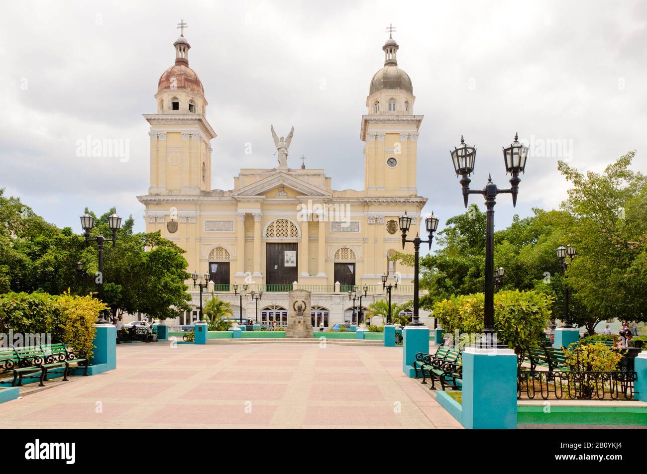 Cattedrale di Nuestra Señora de la Asuncion, Santiago de Cuba, Cuba, Caraibi, Foto Stock