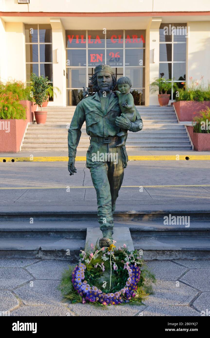 Che Guevara Statua, Santa Clara, Cuba, Caraibi, Foto Stock