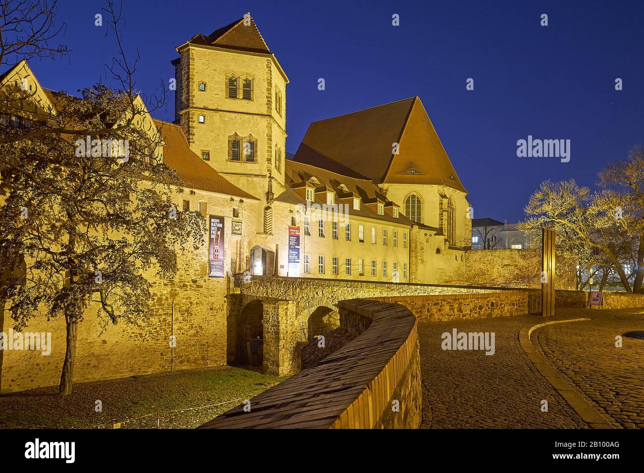 Moritzburg Con La Cappella Di Magdalen, Halle / Saale, Sassonia-Anhalt, Germania Foto Stock