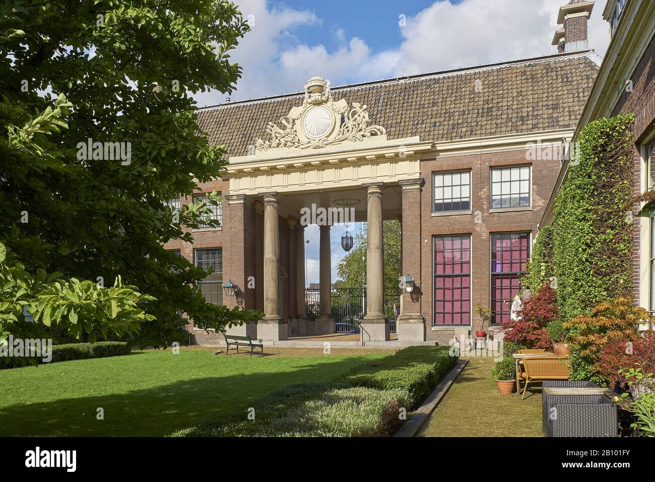 Teylers Hofje, Haarlem, Olanda Settentrionale, Paesi Bassi Foto Stock