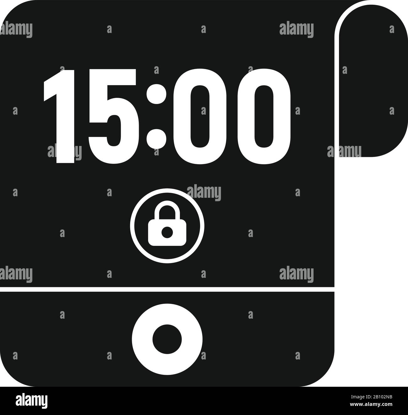 Icona di visualizzazione flessibile contemporanea. Semplice illustrazione dell'icona vettoriale di visualizzazione flessibile contemporanea per il design del Web isolato su sfondo bianco Illustrazione Vettoriale