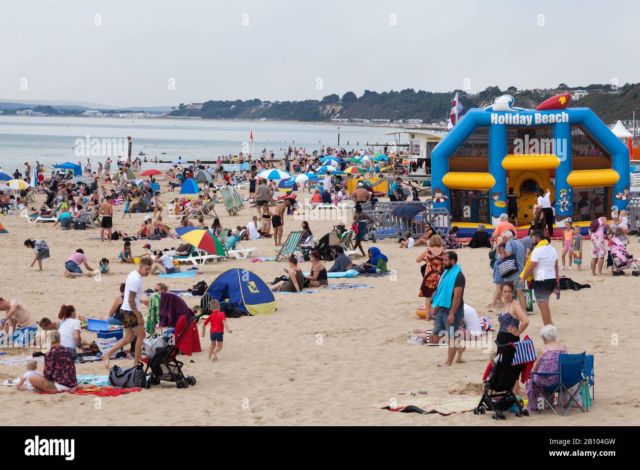 Bournemouth spiaggia costa sud Regno Unito Foto Stock