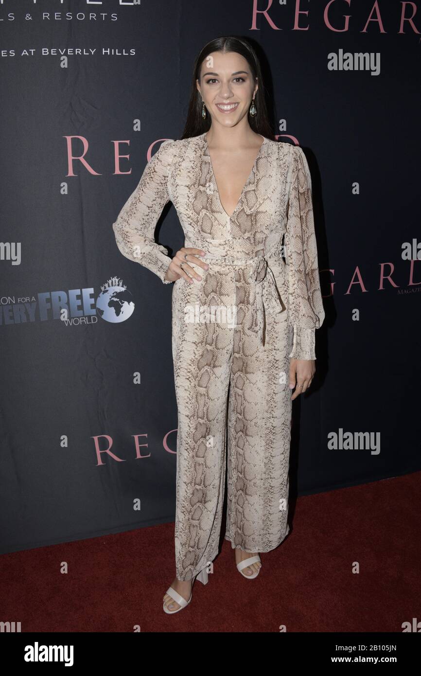 20 febbraio 2020, Los Angeles, California, Stati Uniti: Leah HAWKINS al RIGUARDO Magazineâ€™anniversario della celebrazione delle donne in Film + Televisione Presentato da HÃ©loÃ¯se Lloris Champagne e My Green Network al Sofitel di Beverly Hills a Los Angeles, California (Credit Image: © Charlie Steffens/ZUMA Wire) Foto Stock