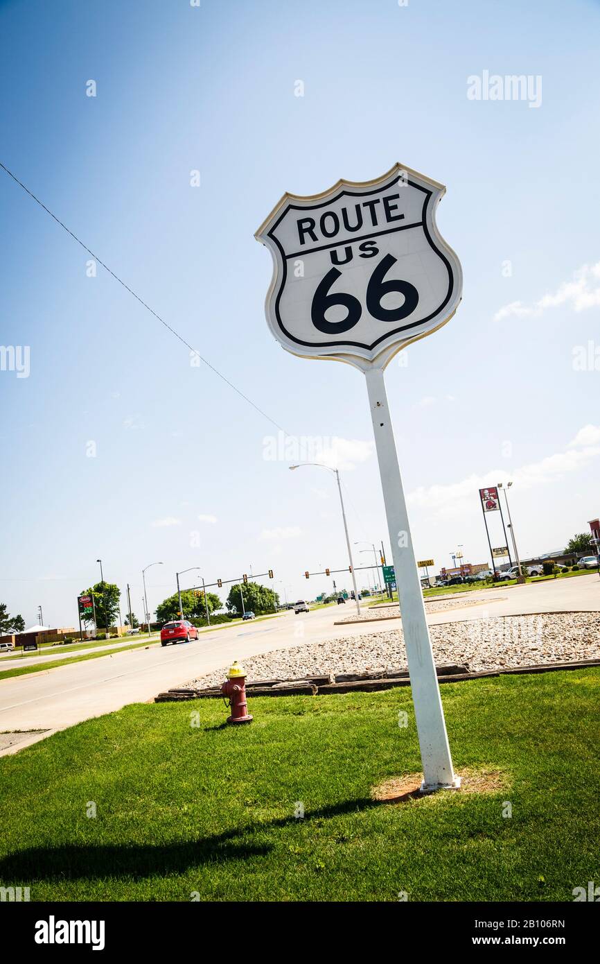 Route 66 Museum, la Storica Route 66, Clinton, Oklahoma, Stati Uniti d'America Foto Stock