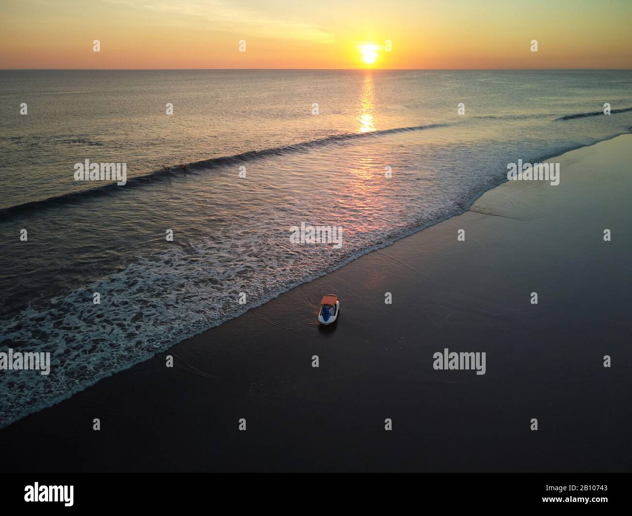 Surf vacanza tema aereo sopra la vista dall'alto Foto Stock