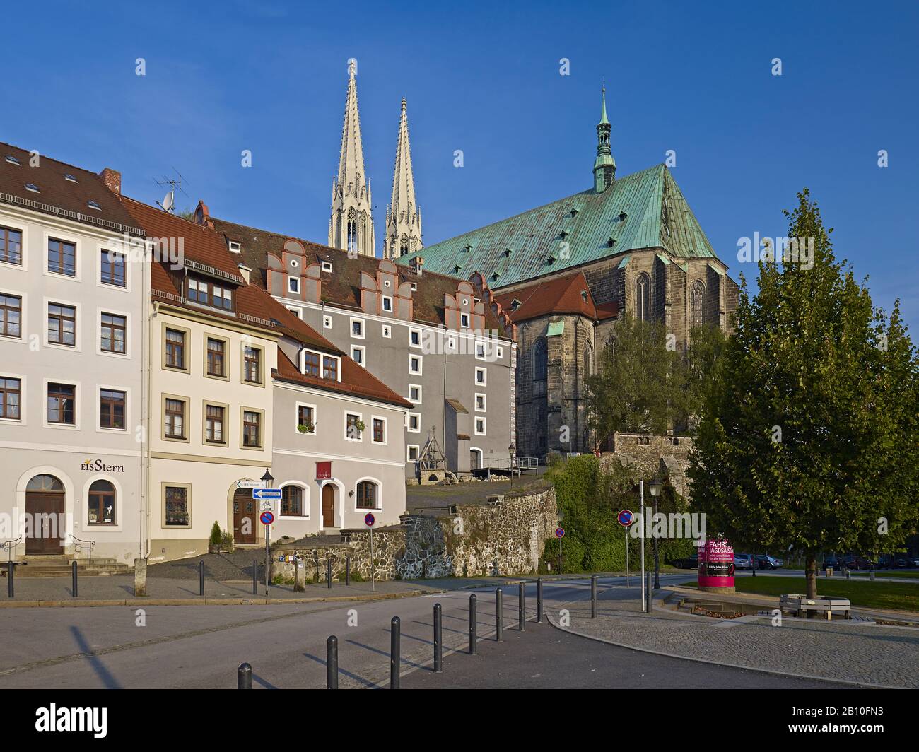 Chiesa di San Pietro e Paolo e Waidhaus a Gorlitz, Sassonia, Germania Foto Stock