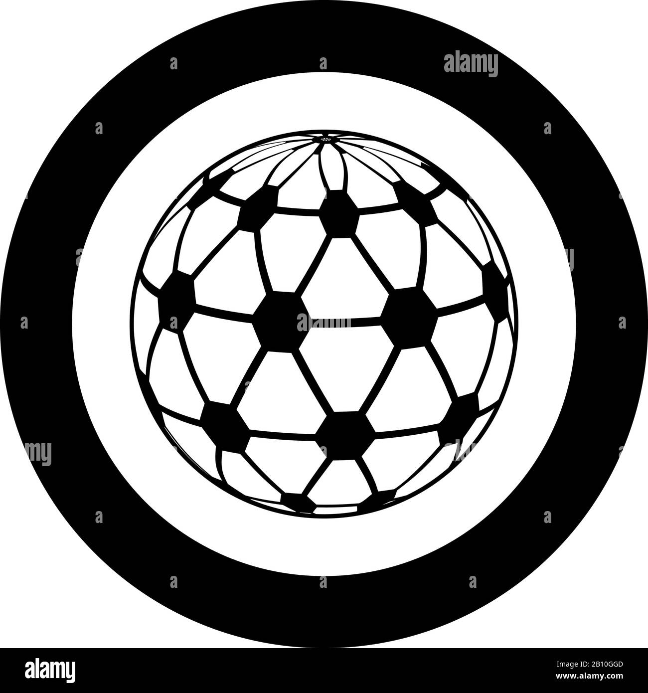 Concetto mondiale globale con punti connessione rete Idea business sfera SENSE icona in cerchio rotondo nero colore vettore illustrazione piatto stile semplice Illustrazione Vettoriale