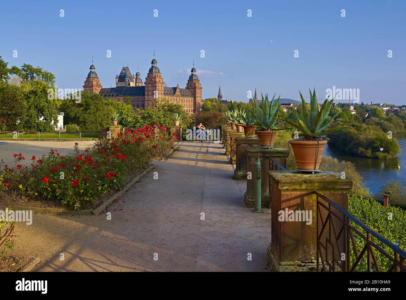 Johannisburg Castello Di Aschaffenburg, Bassa Franconia, Germania Foto Stock
