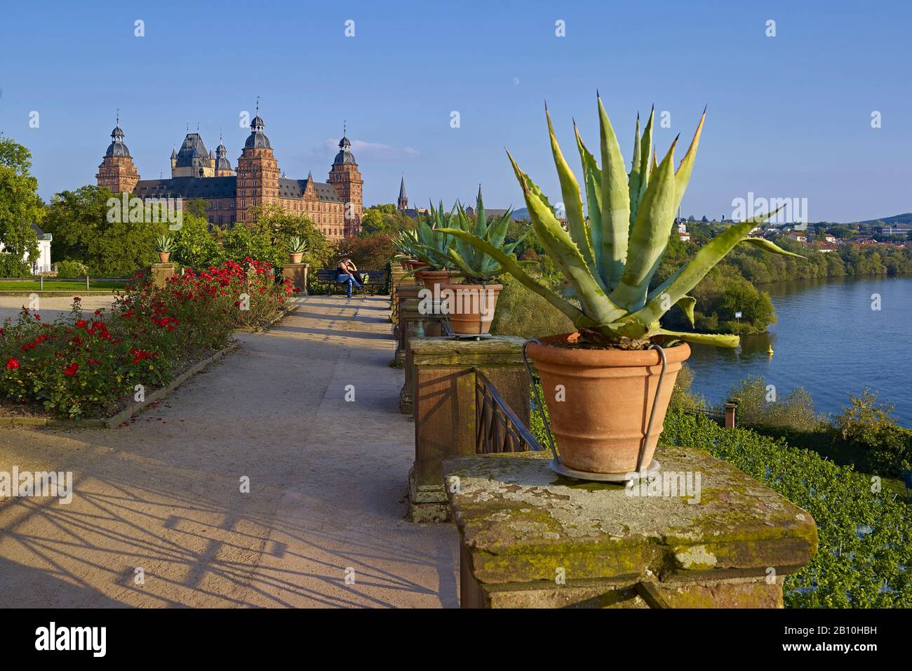 Johannisburg Castello Di Aschaffenburg, Bassa Franconia, Germania Foto Stock