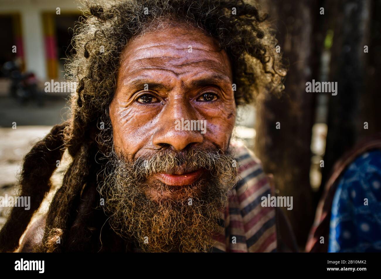 Uomo Da Timor Ovest, Kefamenanu, Indonesia Foto Stock