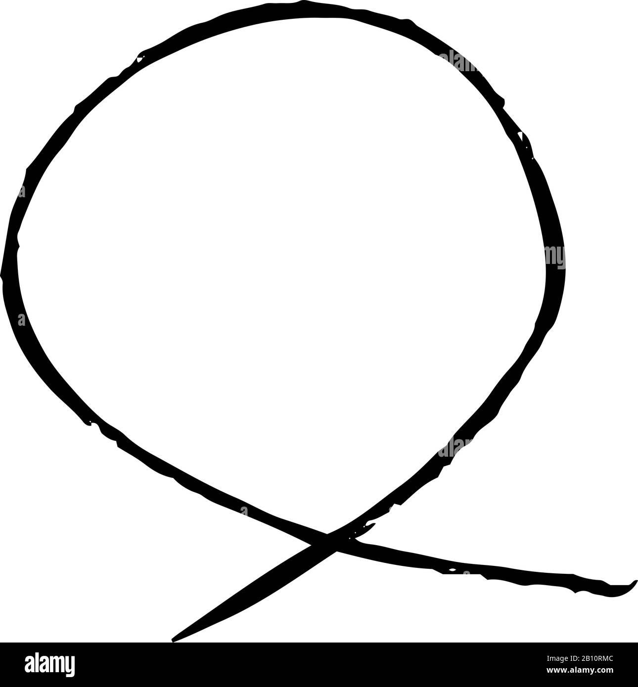 Questa è un'illustrazione Delle Variazioni dei cerchi sottili per la valutazione scritta a mano Illustrazione Vettoriale