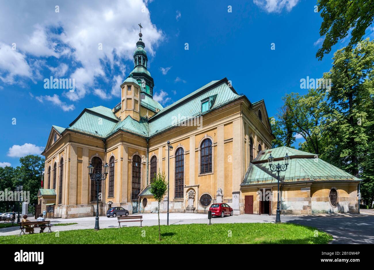 Ex luterano, ora chiesa cattolica della festa della Croce in Jelenia Gora, Bassa Slesia, Polonia Foto Stock