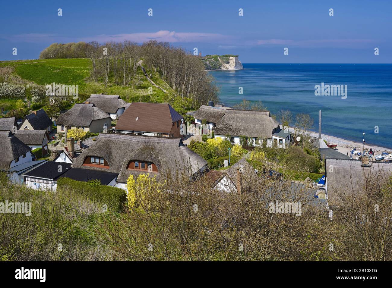 Villaggio Di Pescatori Vitt, Capo Arkona, Rügen, Mecklenburg-Vorpommern, Germania Foto Stock