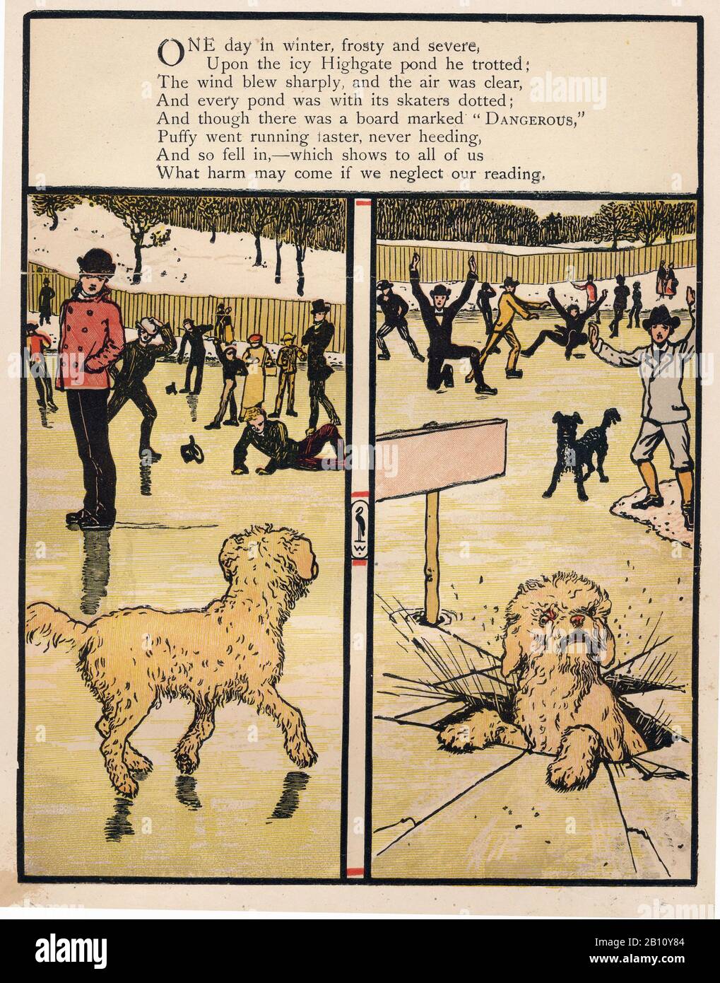 Le avventure di Puffy, libro dell'immagine - 1874 - Illustrazione di Walter cane (1845 - 1915) Foto Stock