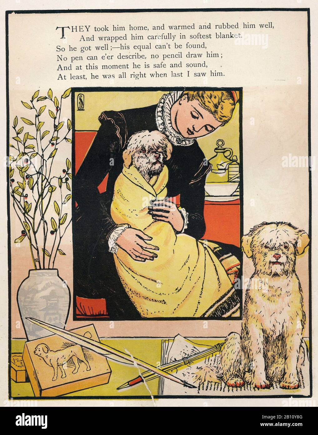 Le avventure di Puffy, libro dell'immagine - 1874 - Illustrazione di Walter cane (1845 - 1915) Foto Stock