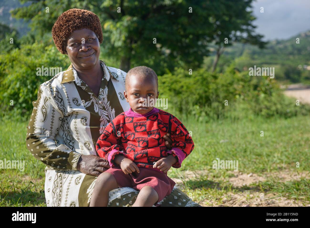 La vita del villaggio, Zimbabwe Africa Foto Stock