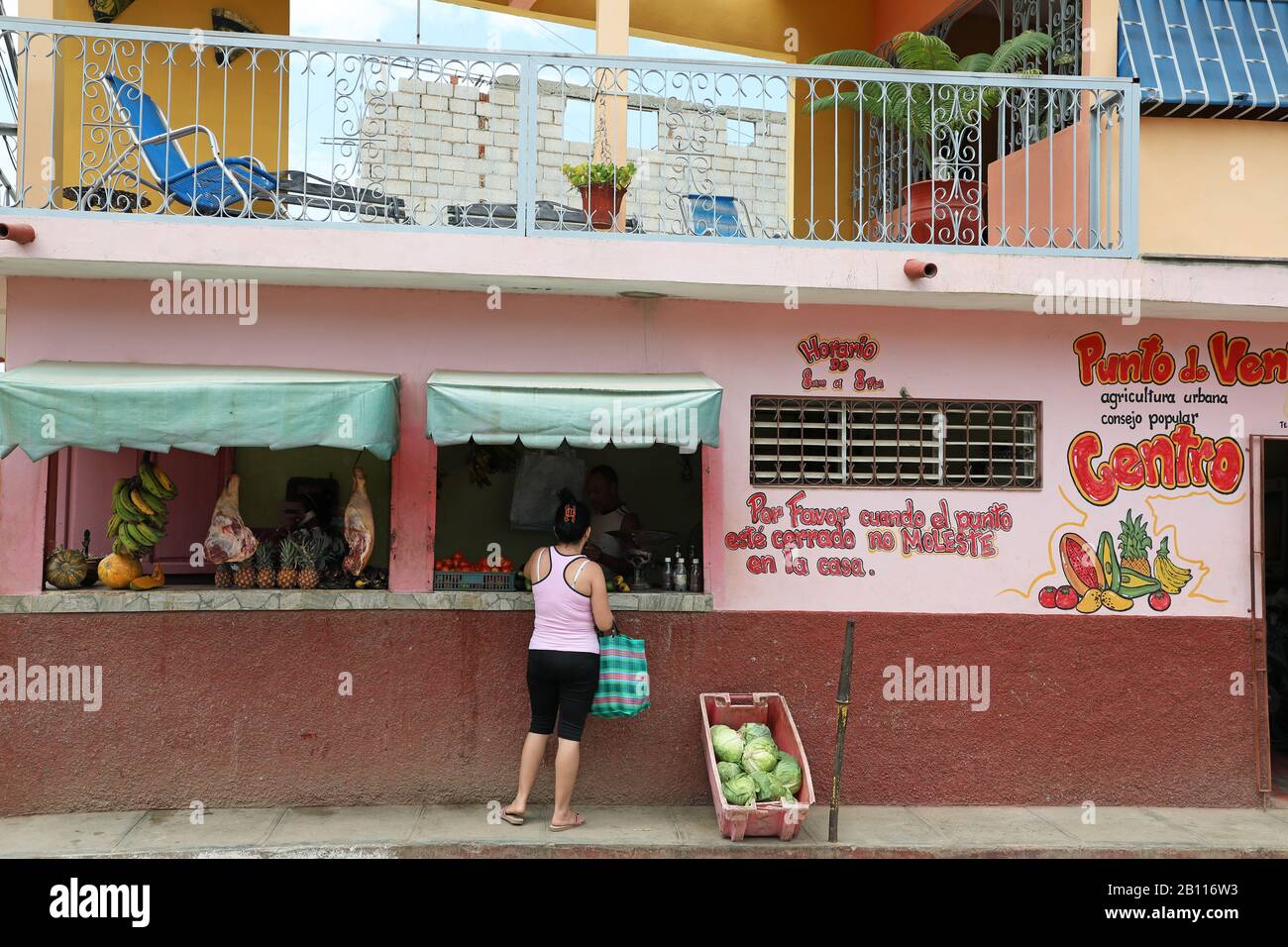 Negozio di frutta e verdura, Cuba, Trinidad Foto Stock