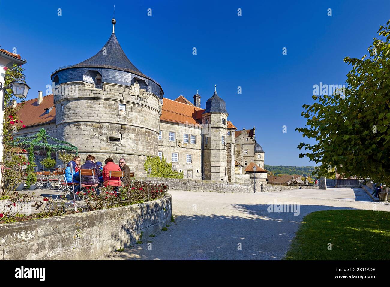 Rosenberg Fortezza, Kronach, Alta Franconia, Baviera, Germania Foto Stock