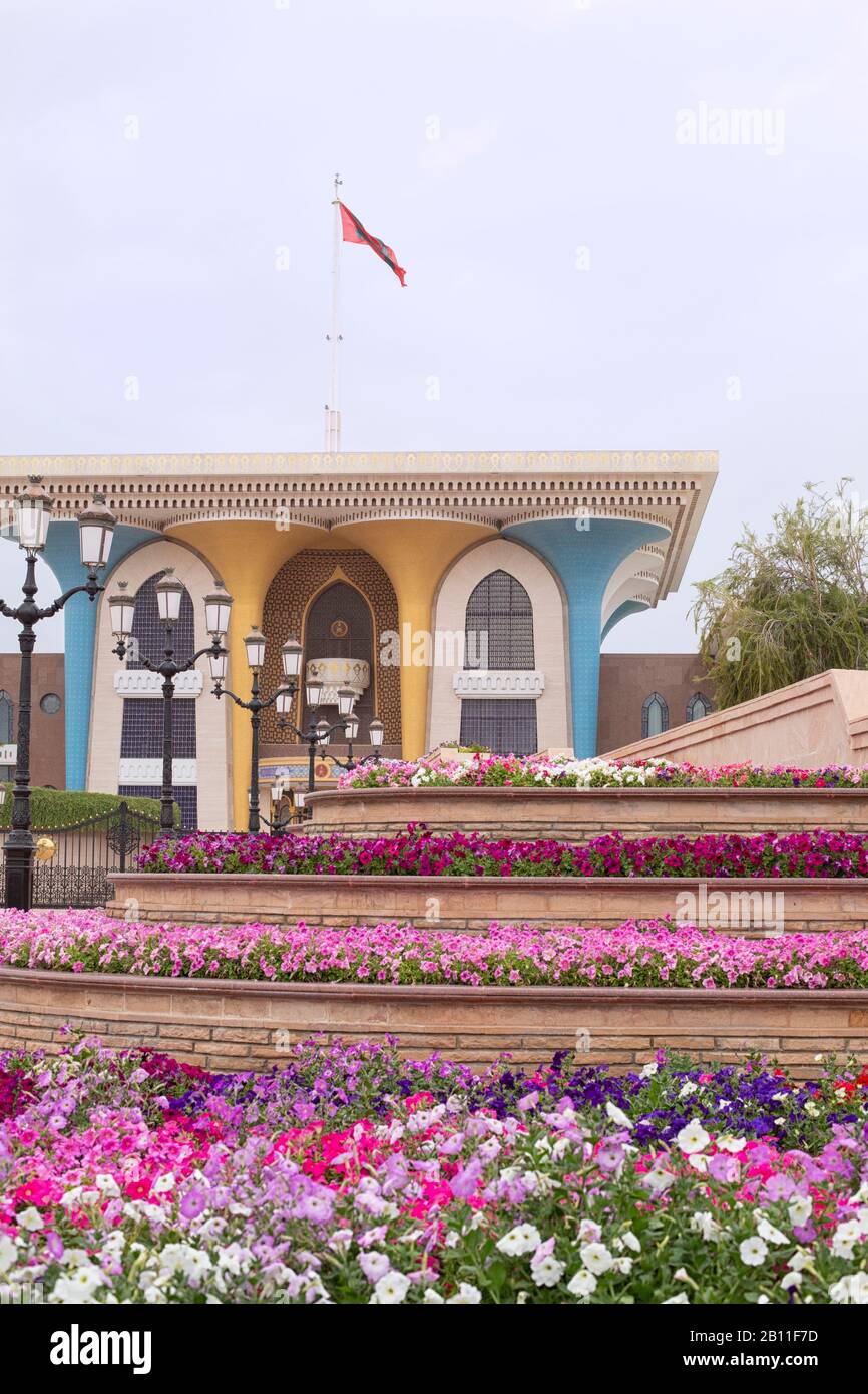 Al Alam Palazzo del Sultano, Muscat Oman Foto Stock