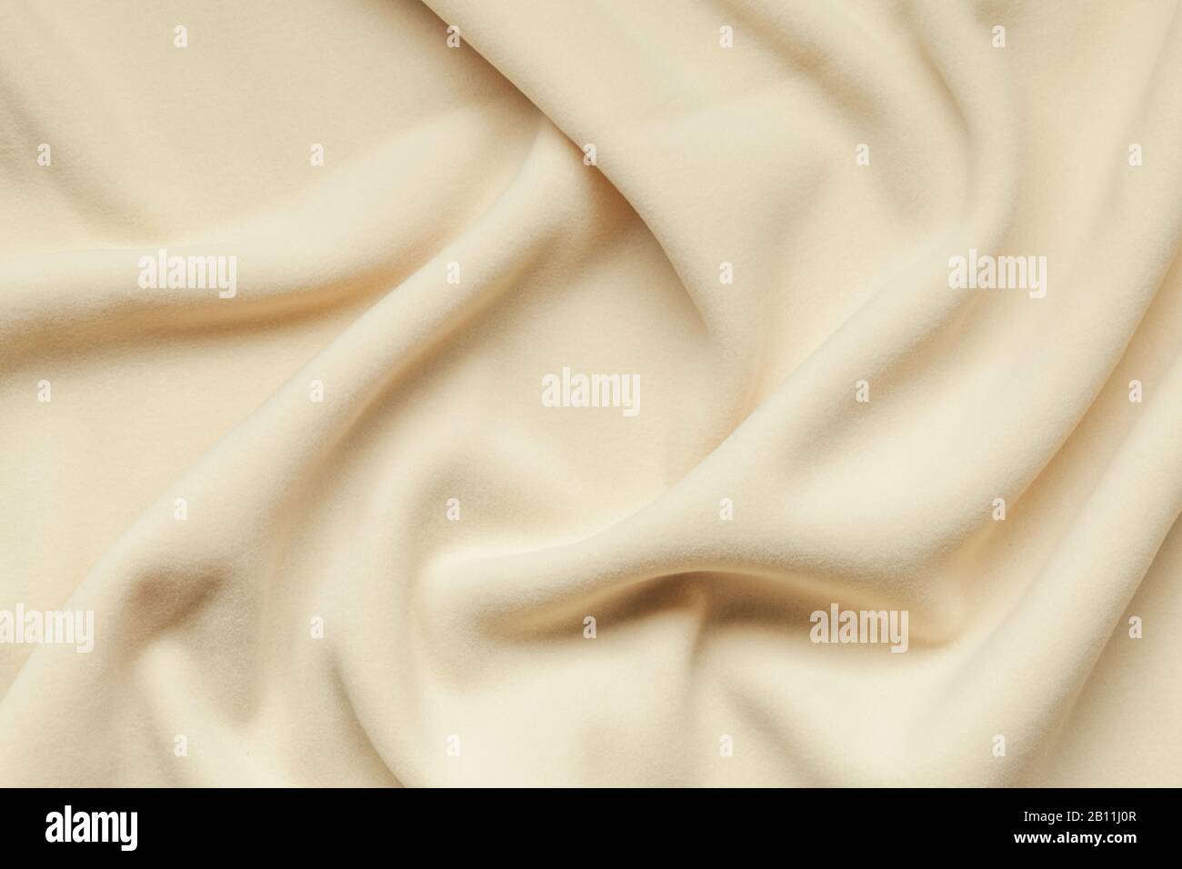 Tessuto di fondo in feltro beige chiaro, tessuto isolante morbido e con napped in poliestere Foto Stock