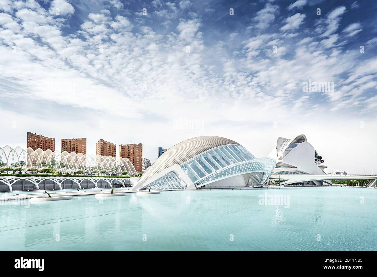 L'Hemisfèric, cinema 3D, Ciudad de las Artes y de las Ciencias, Valencia, Spagna Foto Stock