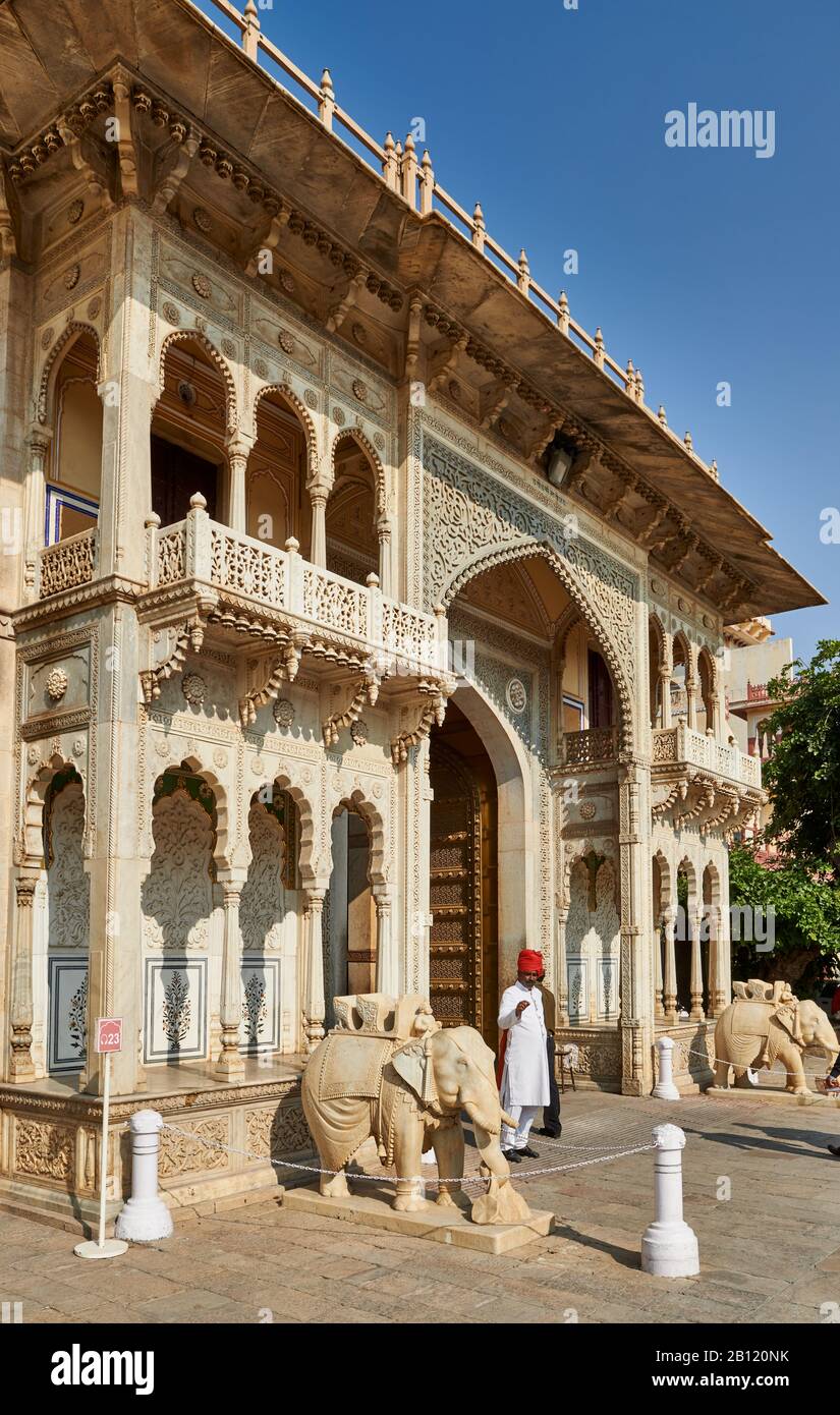 Palazzo di Città, Jaipur, Rajasthan, India Foto Stock