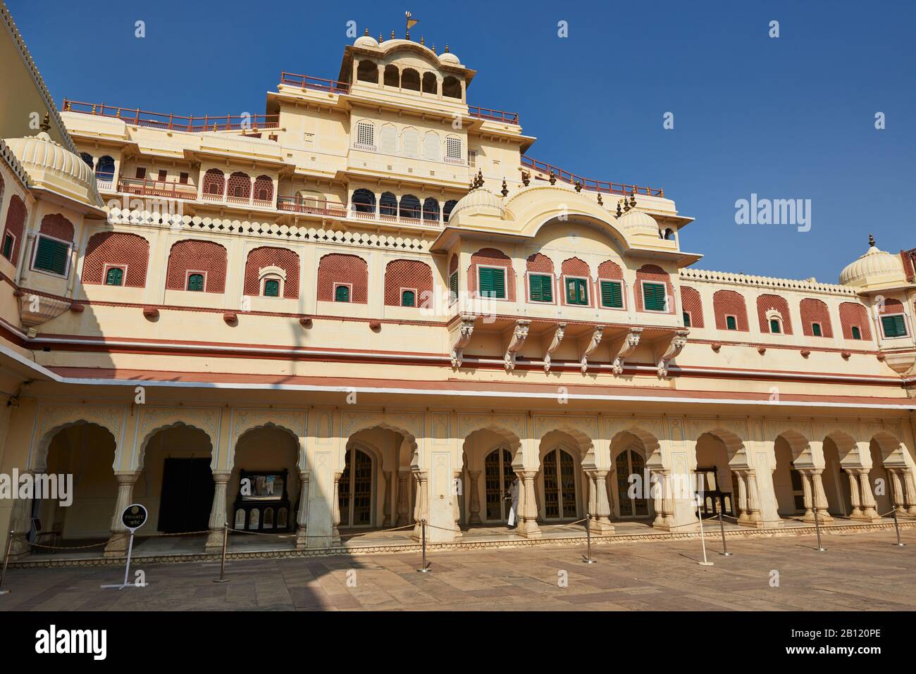 Chandra Mahal Nel Palazzo Di Città, Jaipur, Rajasthan, India Foto Stock
