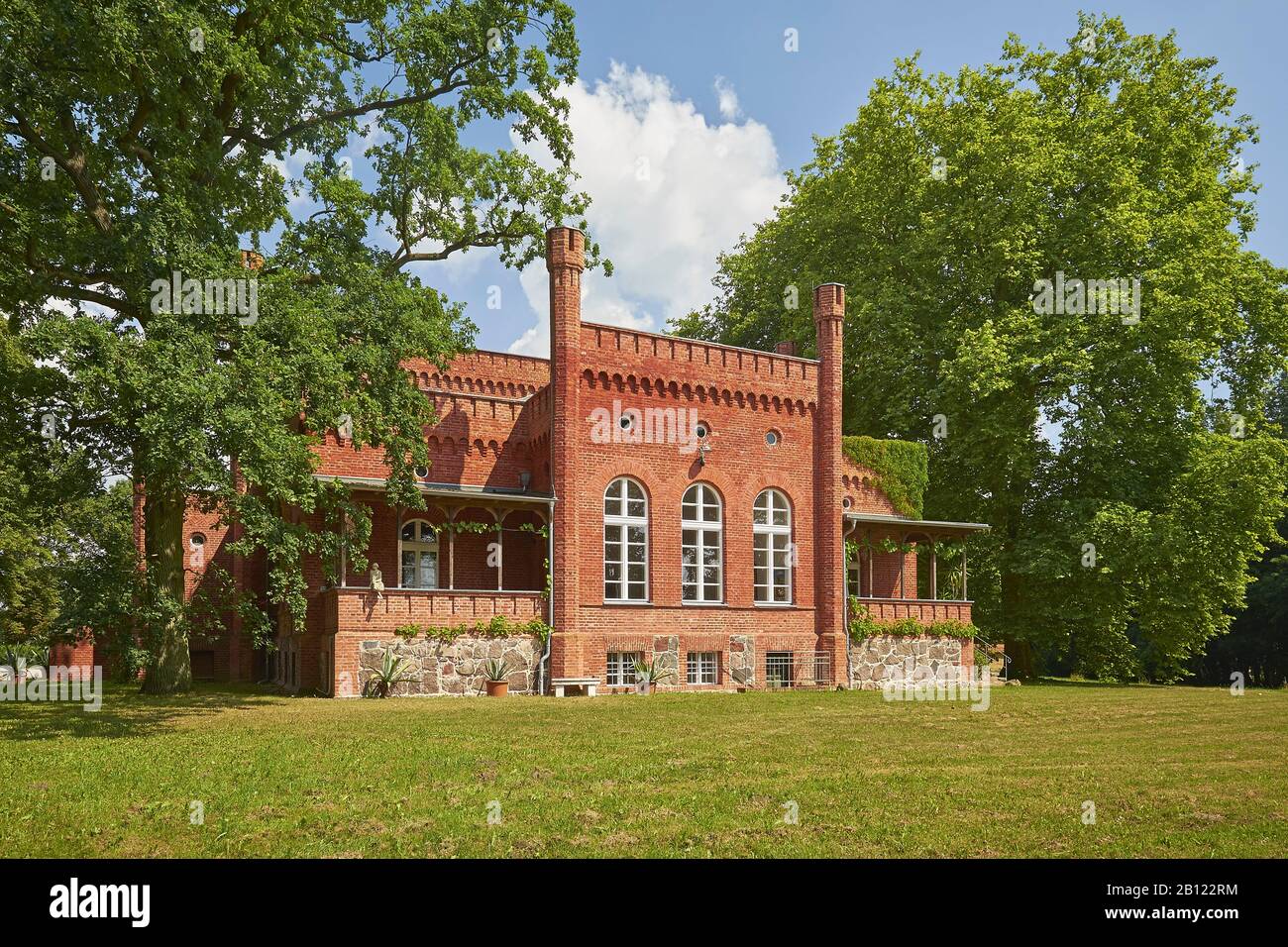 Libnow Mansion, Meclemburgo-Pomerania Anteriore, Germania Foto Stock