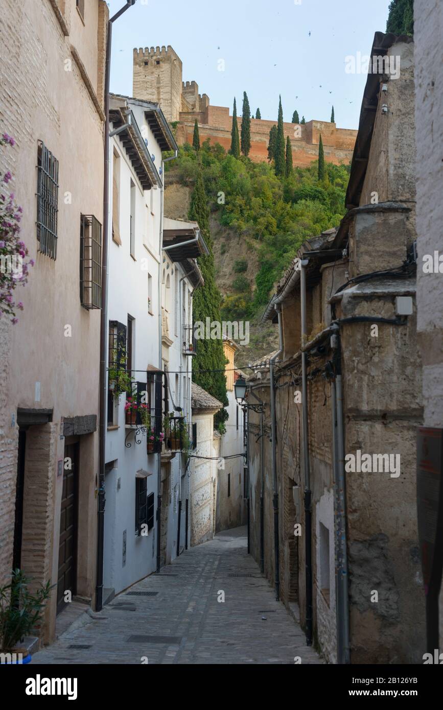 Strade di Granada, Spagna Foto Stock